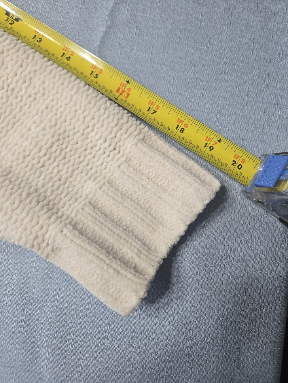 American Eagle Cream Chenille Cable Knit Sweater | XL/TG | Cozy Oversized Fall - Picture 6 of 9